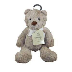 NWT Snug Baby Beige Teddy Bear Lovey Tan Plush Stuffed Animal Infant Comfort Toy
